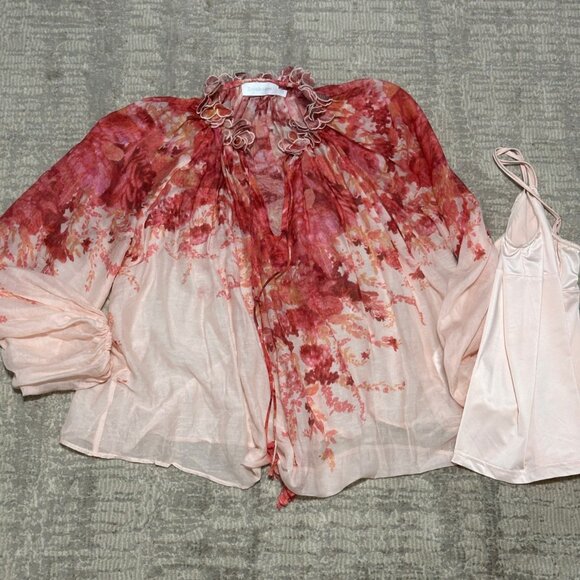 Zimmermann High Tide Billow Blouse top 6 - Picture 11 of 11